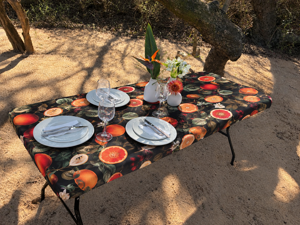 LARGE Moya Table Wrap (Dark Citrus)  1.8 m x 75 cm