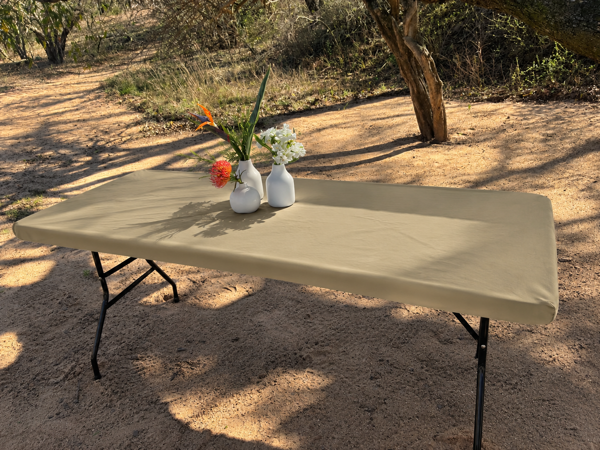 SMALL Moya Table Wrap (Khaki Plain) 1.2 m x 65 cm