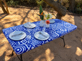 LARGE Moya Table Wrap (Blue Ethnic)  1.8 m x 75 cm