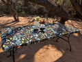 LARGE Moya Table Wrap (Floral Dark)  1.8 m x 75 cm
